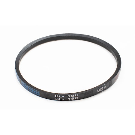 D&D 3L190 FHP V-Belt, 19 in Outside Length, 3/8 in Top Width, 7/32 in Thickness, 1 Ribs 3L190